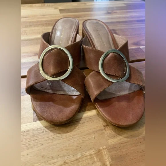 Anthropologie Sandals| Anthropologie Jessie Block Sandals| Size 7 - Picture 2 of 8